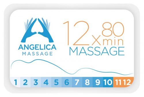 12 x klippekort til massage - Hos Angelica Massage
